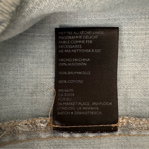 BDG Womens Southwest Embroidered Denim Long Sleeves Shirt Small - Picture 8 of 12